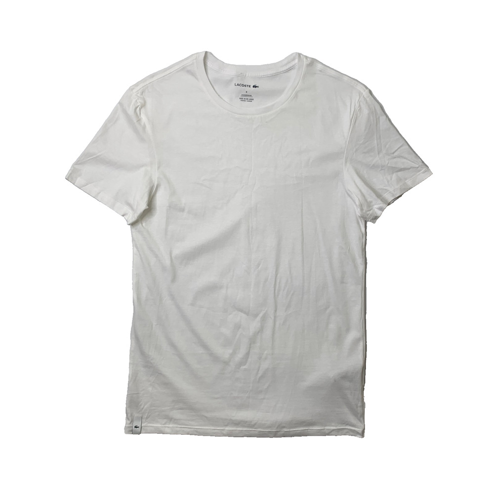 Lacoste T Shirt Mens M Medium Cotton Underwear Undershirt Sleep Baselayer